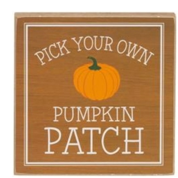*Pick Your Own Pumpkin Patch Square Block 4” - Picture 7 of 12